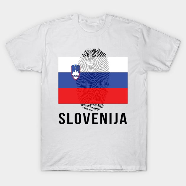 Slovenia Flag Soccer DNA T-Shirt by Rocky Ro Designs